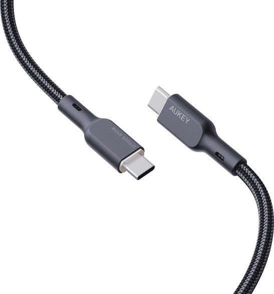 AUKEY CB-KCC102 kabel USB-C - USB-C 1.8m 100W PD 5A 20V kevlar + nylonowy oplot