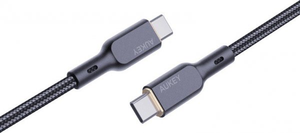 AUKEY CB-KCC102 kabel USB-C - USB-C 1.8m 100W PD 5A 20V kevlar + nylonowy oplot