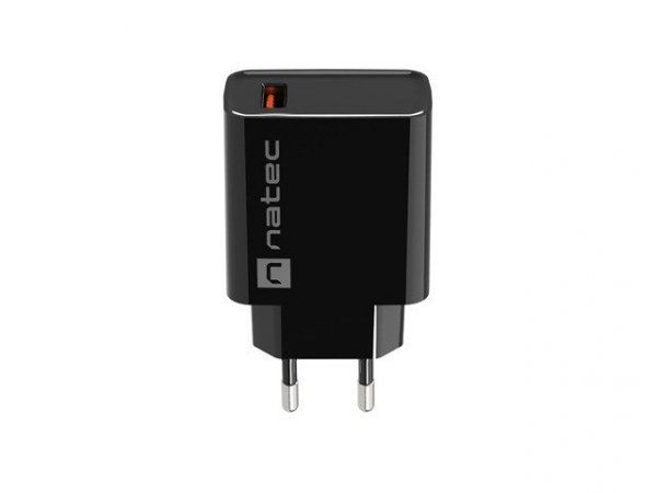 Natec Ładowarka sieciowa Ribera 1x USB-A 18W Czarna