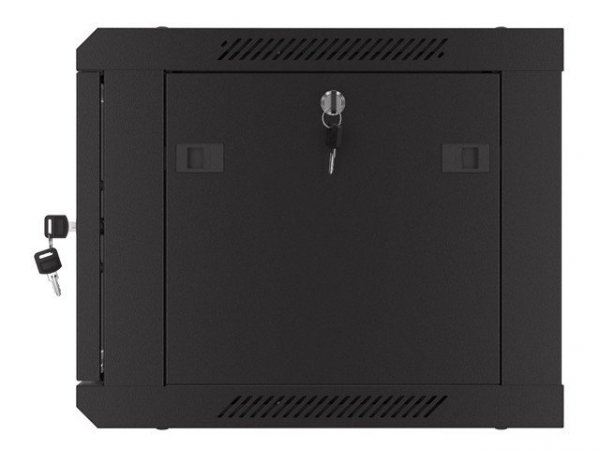 Lanberg Szafa wisząca 19 cali 6U 600x450 drzwi perforowane (flat pack) czarna