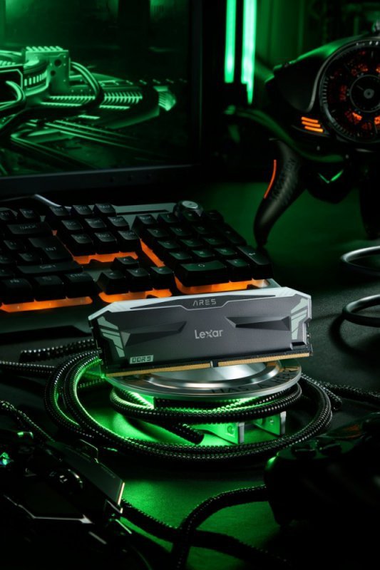 Lexar Pamięć DDR5 ARES RGB Gaming  32GB(2*16GB)/7200 czarna