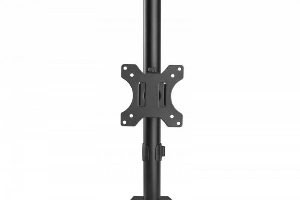 Digitus Uchwyt biurkowy pionowy 2xLCD max. 32 cale 8kg, zaciskowy, czarny