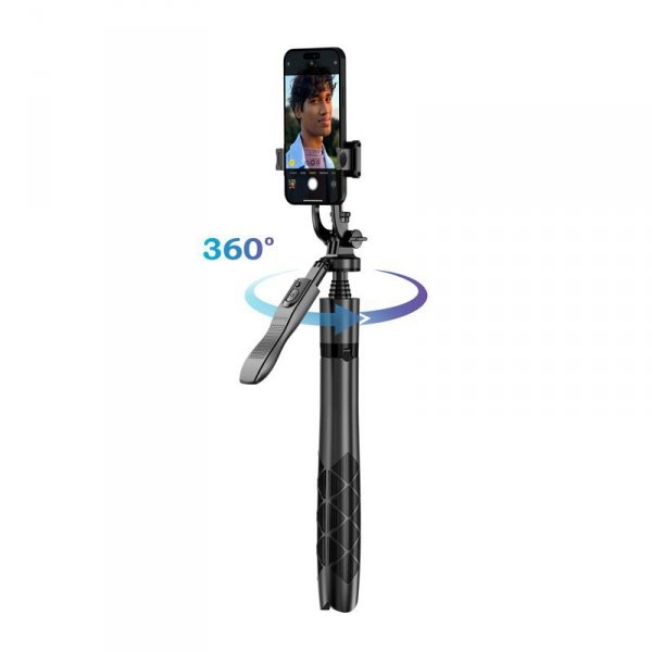 CRONG SelfieGo Ultra Aluminiowy selfie stick Bluetooth tripod (33-157,5cm)