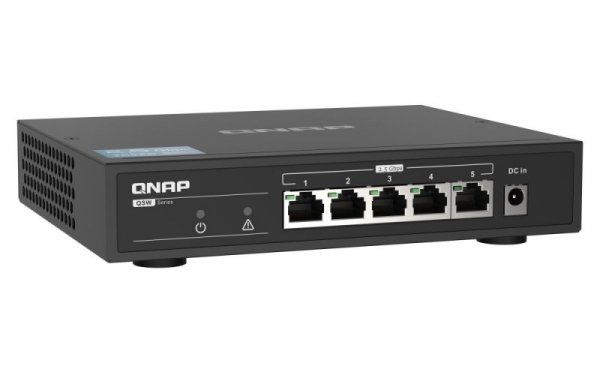 QNAP Przełącznik niezarządzalny QSW-1105-5T- EU 5 portów 2.5GbE
