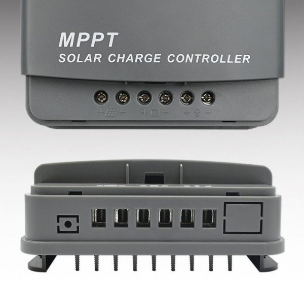 Qoltec Solarny regulator ładowania MPPT z czujnikiem temperatury  20A | 12V / 24V | LCD | 2 x USB