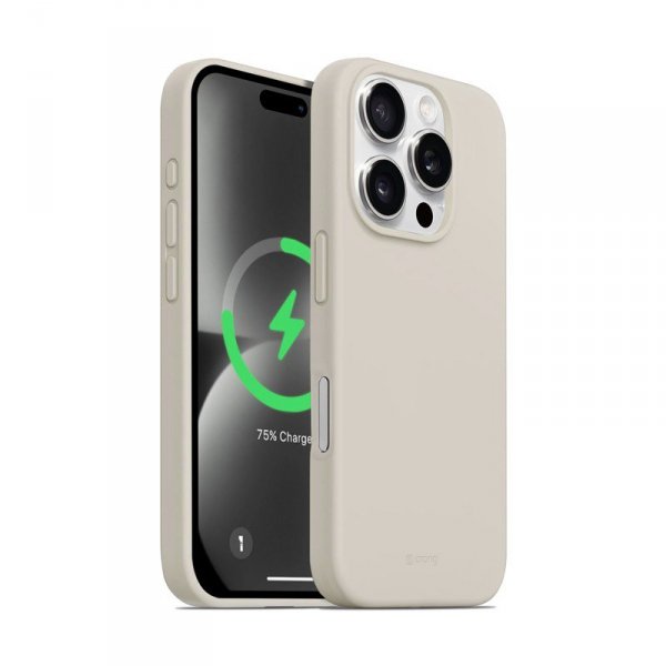 CRONG Etui  Crong Color Cover Magnetic iPhone 16 Pro MagSafe (kamienny beż)