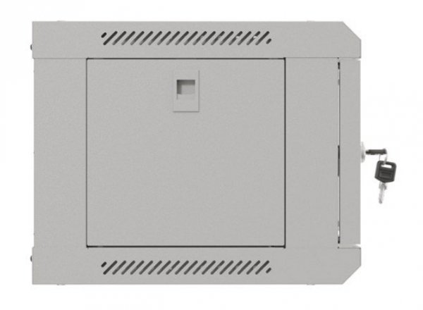 Lanberg Szafa instalacyjna rack wisząca 19" 4U 540x350 szara drzwi przeszklone (flat pack)