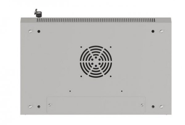 Lanberg Szafa instalacyjna rack wisząca 19" 9U 540x350 szara drzwi przeszklone ( flat pack)