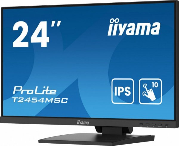 IIYAMA Monitor 24 cale T2454MSC-B2AG 10 PKT. POJ,IPS,HDMI,DP,FHD,300cd,4ms,  2x2W