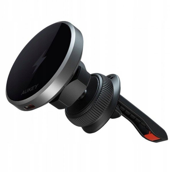 AUKEY HD-MC13 ładowarka samochodowa bezprzewodowa Qi2 15W 3A + kabel USB-C