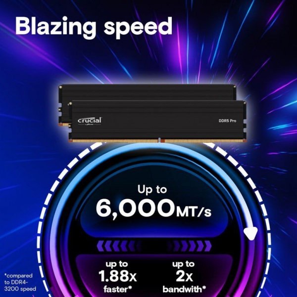 Crucial Pamięć DDR5 Pro 16GB/6000(1*16GB) CL48