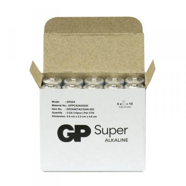 GP Battery Baterie alkaliczne LR03/AAA SUPER 10 sztuk (G-TECH)