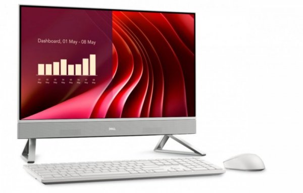 Dell Komputer Dell 24 All-in-One EC24250 Win11Pro  CORE 7-150U/16GB/1TB/23.8 FHD Touch/Intel Graphics/Cam/WLAN + BT/Backlit Kb/3