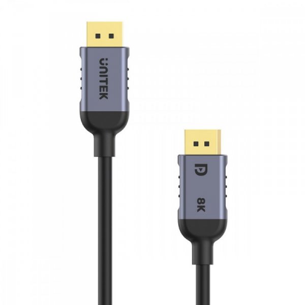 Unitek Kabel DisplayPort 1.4, 8K@60Hz, 4K@240Hz, HDR, 2m; C1628GY01-2M