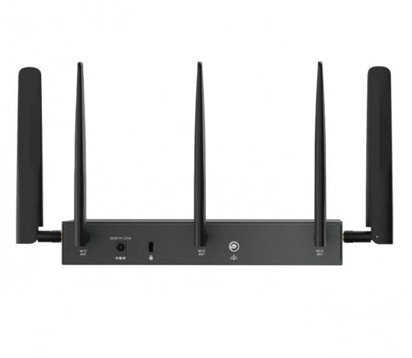TP-LINK Brama sieciowa gigabitowa ER706WP-4G Omada 4G+ Cat6 AX3000 VPN 4-Port PoE+ 1× Gigabit SFP WAN/LAN, 1× Gigabit RJ45 WAN, 