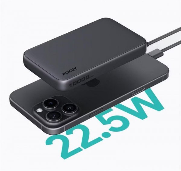 AUKEY PB-Y53P PowerBank 10000mAh 22.5W 4xUSB kabel USB-C