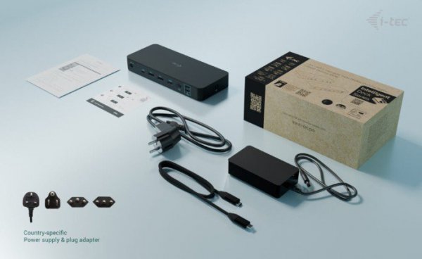 i-tec Stacja dokująca USB-C Intelligent Triple Display Docking Station Power Delivery 100W