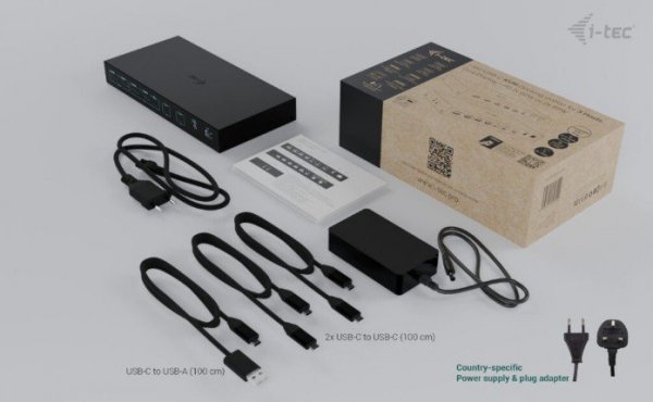i-tec Stacja dokująca USB-C KVM Dock PRO Three Hosts Dual Video 2x Power Delivery max 92W