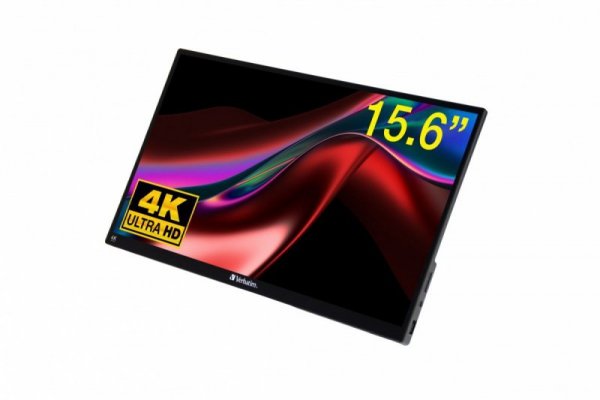 Verbatim Przenośny Monitor dotykowy ULTRA HD PMT-15-4K