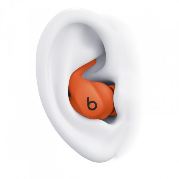 Apple Słuchawki Powerbeats Fit - bezprzewodowe douszne słuchawki sportowe - pomarańczowa iskra