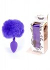 Plug-Jawellery Silikon PLUG - Bunny Tail - Purple
