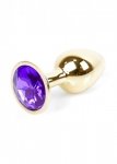 Plug-Jawellery Gold PLUG- Purple