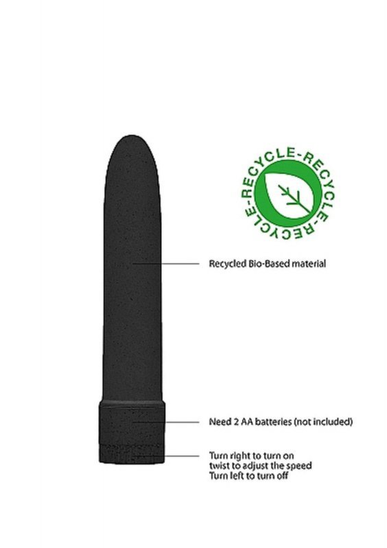 5,5&quot; Vibrator - Biodegradable - Black