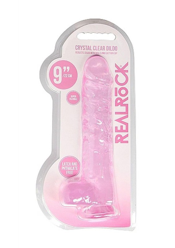 9&quot; / 23 cm Realistic Dildo With Balls - Pink