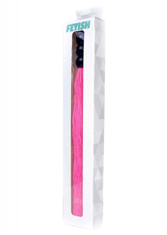 Silicone Whip Pink 10&quot; - Fetish Boss Series