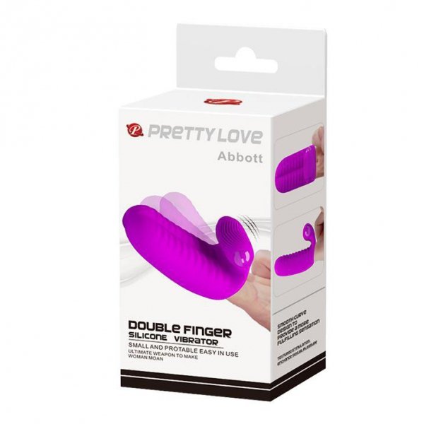 PRETTY LOVE - Abbott Double finger silicone Vibrator