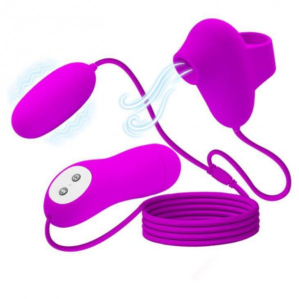 PRETTY LOVE - SUCTION &amp; VIBRO-BULLETS, 12 vibration functions 12 sucking functions