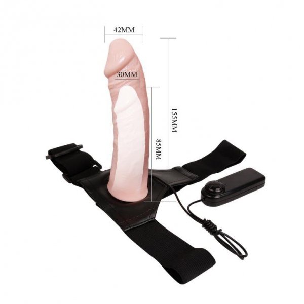 BAILE - Vibrating Hollow Strap-on - Multispeed