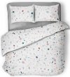 Hop pościel satynowa Terrazzo 160x200