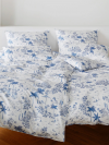 Elegante poszewka satyna Positano ozean blau 24528 40x80, 80x80