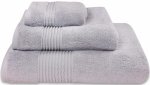 Nowoczesny ręcznik jednolity jasny szary 700g - 30x50, 50x100