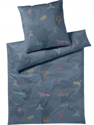 Elegante pościel mako bawełna Explorer ozeanblau 24570 135x200