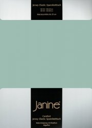 Janine prześcieradło elastic-jersey z gumką rauchgrün