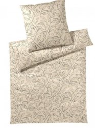 Elegante pościel mako-bawełniana egipska Floral beige 24505 200x220