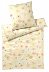 Elegante pościel letnia mako batyst Pastel gelb 24519 155x200