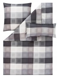 Estella schweizer satin Armando anthrazit 2181 135x200