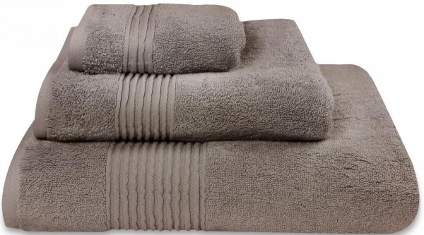 Nowoczesny ręcznik jednolity brąz 700g - 50x100