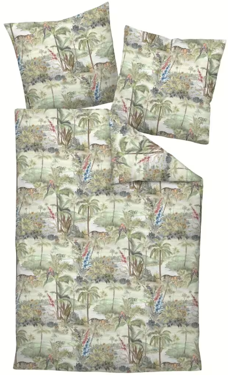 Janine mako-interlock jersey Carmen oliwka 55100 135x200