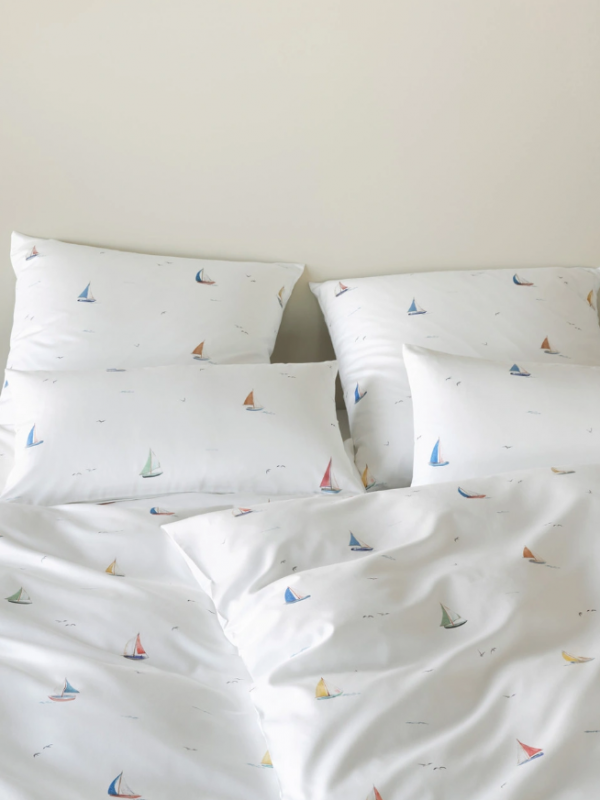 Elegante poszewka mako bawełna Sail Away biała 24576 40x80, 80x80