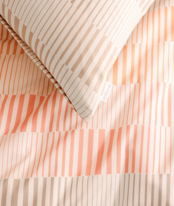 Estella pościel mako- jersey Damian apricot 6541 135x200