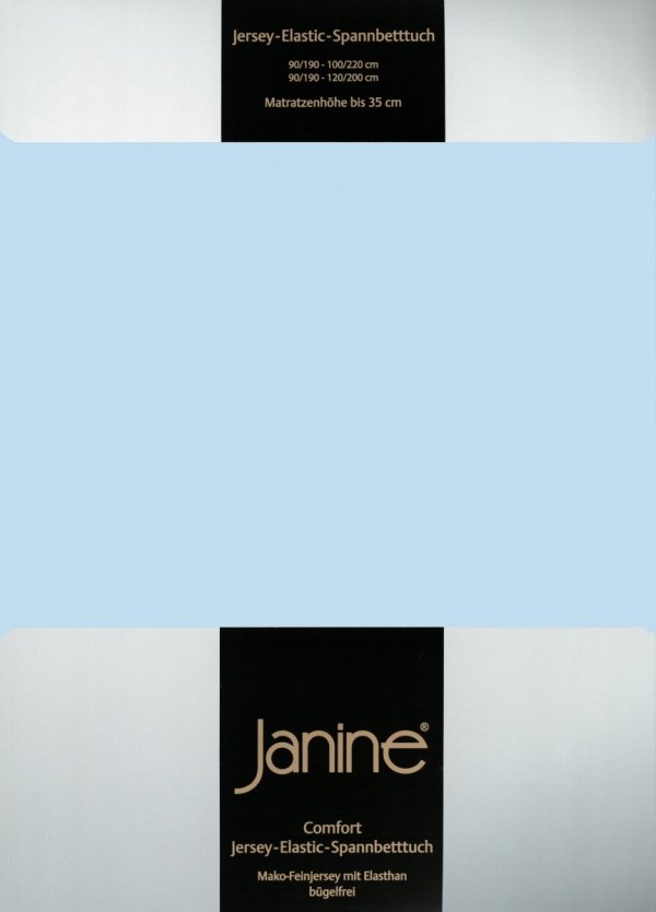 Janine prześcieradło elastic-jersey z gumką hellblau