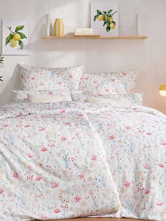 Estella mako-satin Celeste pink 7961 135x200