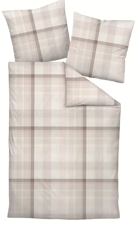Janine poszewka mako-satin Milano beige 45112 40x80, 80x80