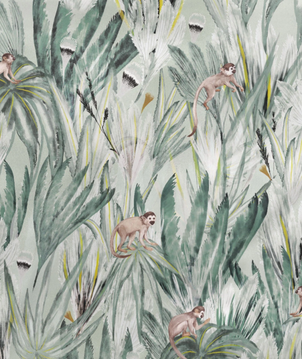 Elegante pościel bambusowo-satynowa Monkey grün 24574 200x220