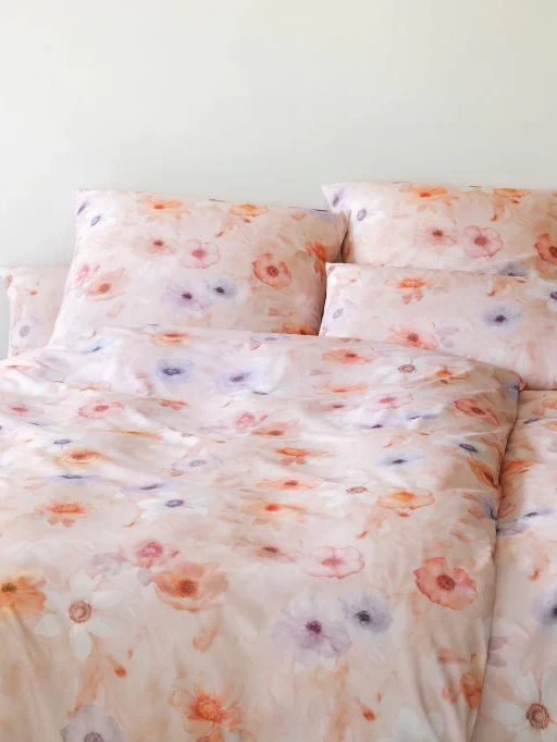 Elegante pościel letnia mako batyst Pastel rosarot 24519 135x200