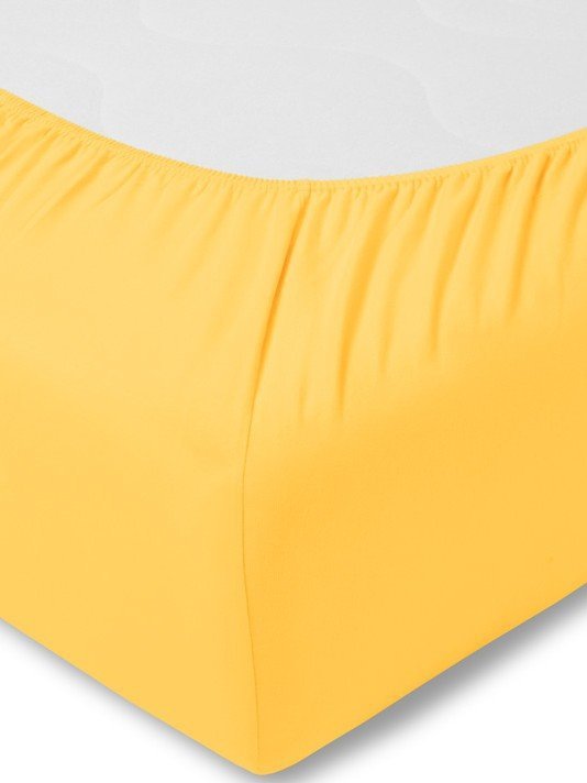 Estella prześcieradło jersey stretch z gumką słoneczny